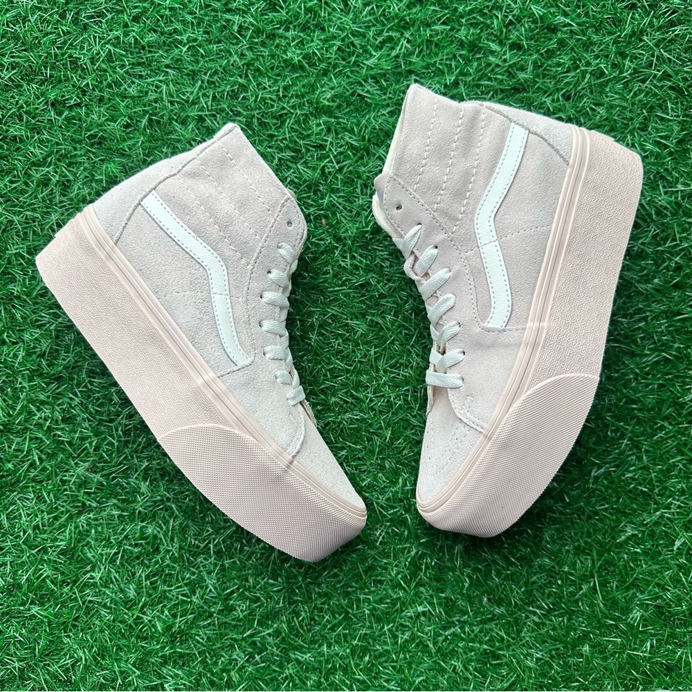 Vans Sk8 Hi Tapered Stackform Suede Shell Platform - Picture 6 of 9